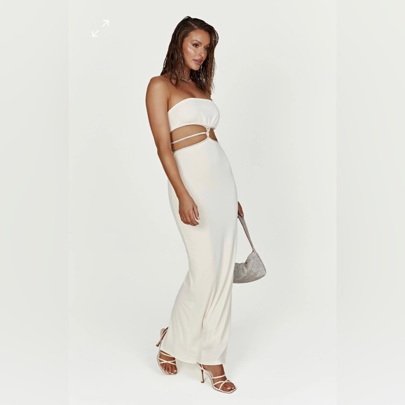 Meshki Billie Dress- Bone XS - Picture 4 of 7